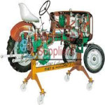 Sectioned 4 Wheeled Tractor With Diesel Engine
